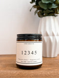 Custom Postal Code Candle