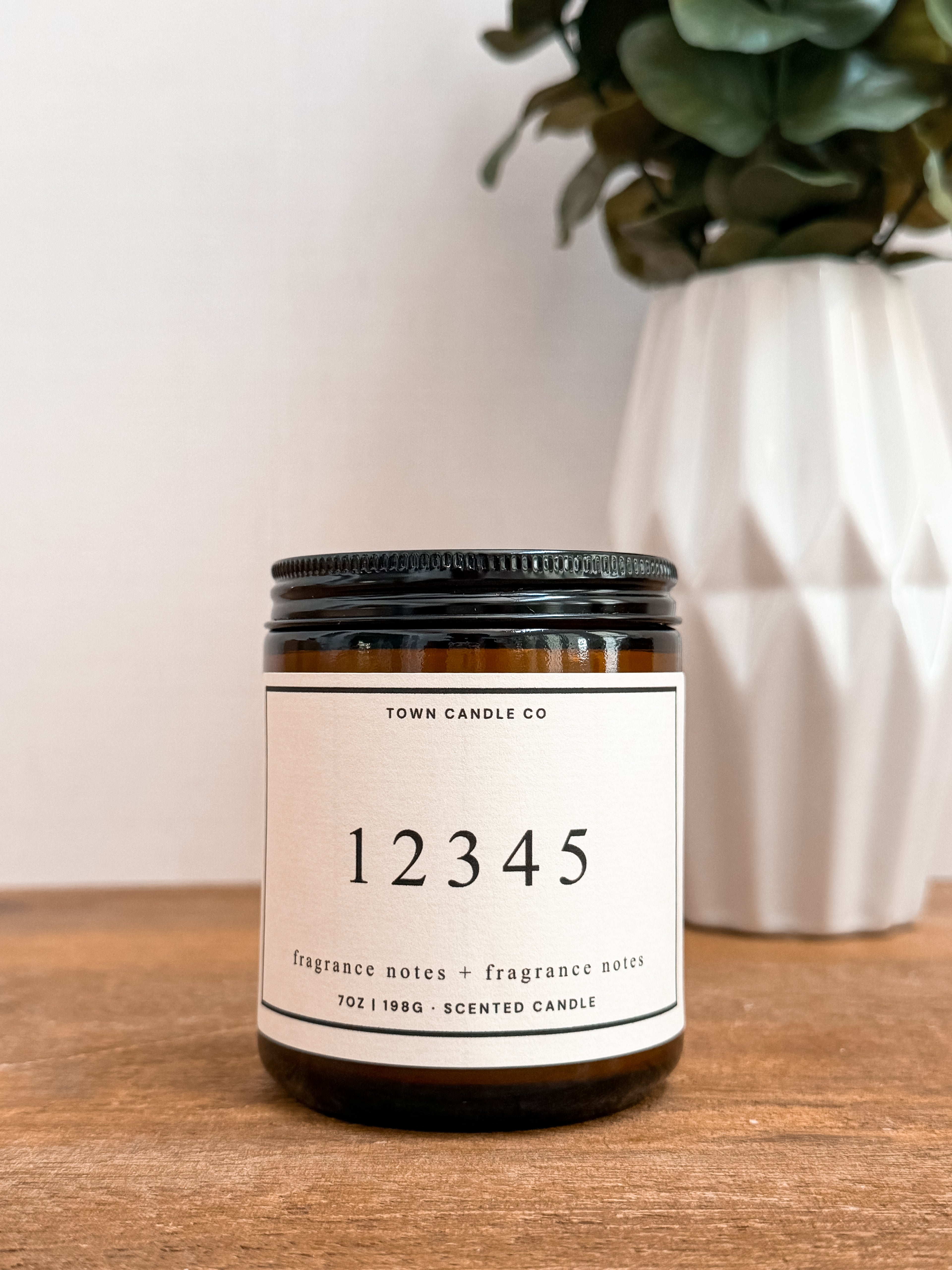 Custom Postal Code Candle
